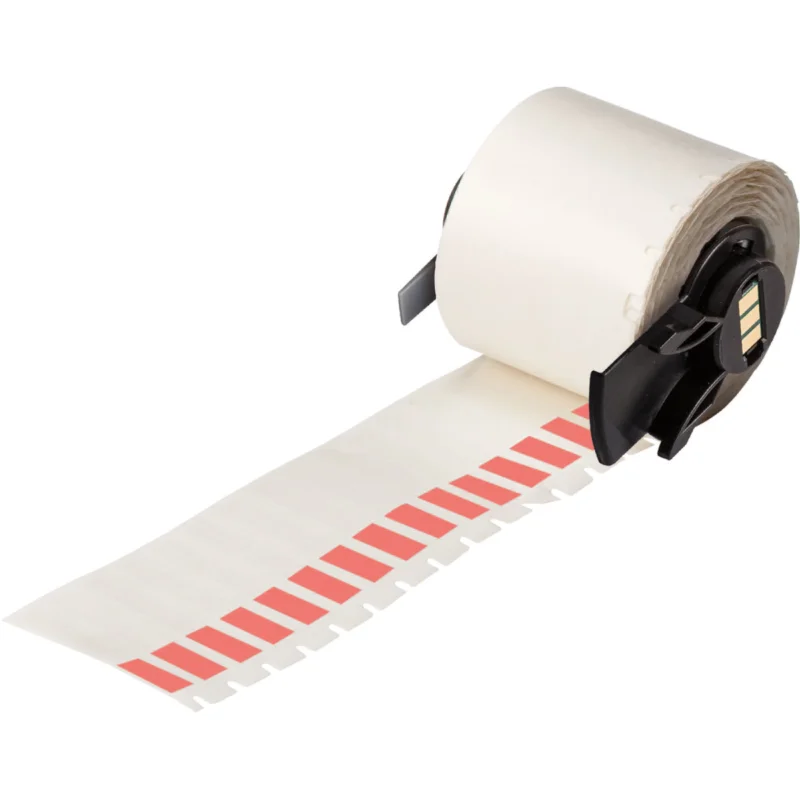 Brady - Algemene identificatie - Zelflaminerende vinyl wikkellabels voor M610, M611, BMP61, M710 (met labelrolgeleider) en BMP71 (met labelrolgeleider) - M6-28-427-RD - 173787 - 87173787 Betrouwbaar