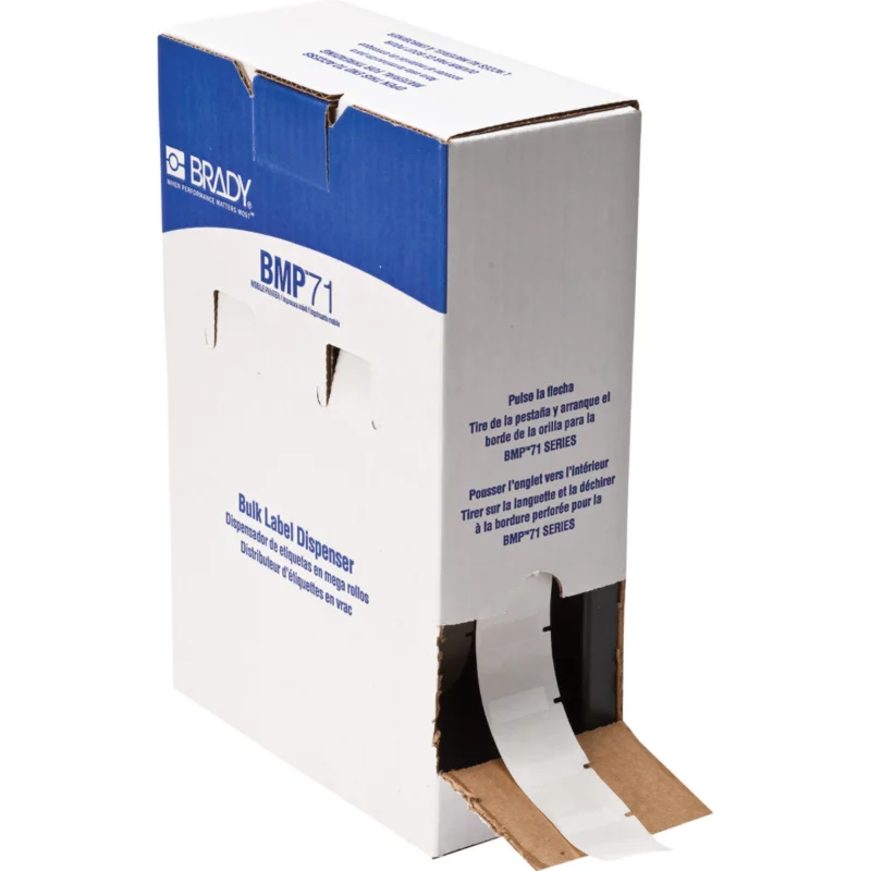 Brady - Algemene identificatie - Herpositioneerbare multifunctionele labels uit vinylweefsel voor M610, M611, BMP61, M710 en BMP71 - BM-19-498 - 174454 - 87174454 Beperkte Voorraad