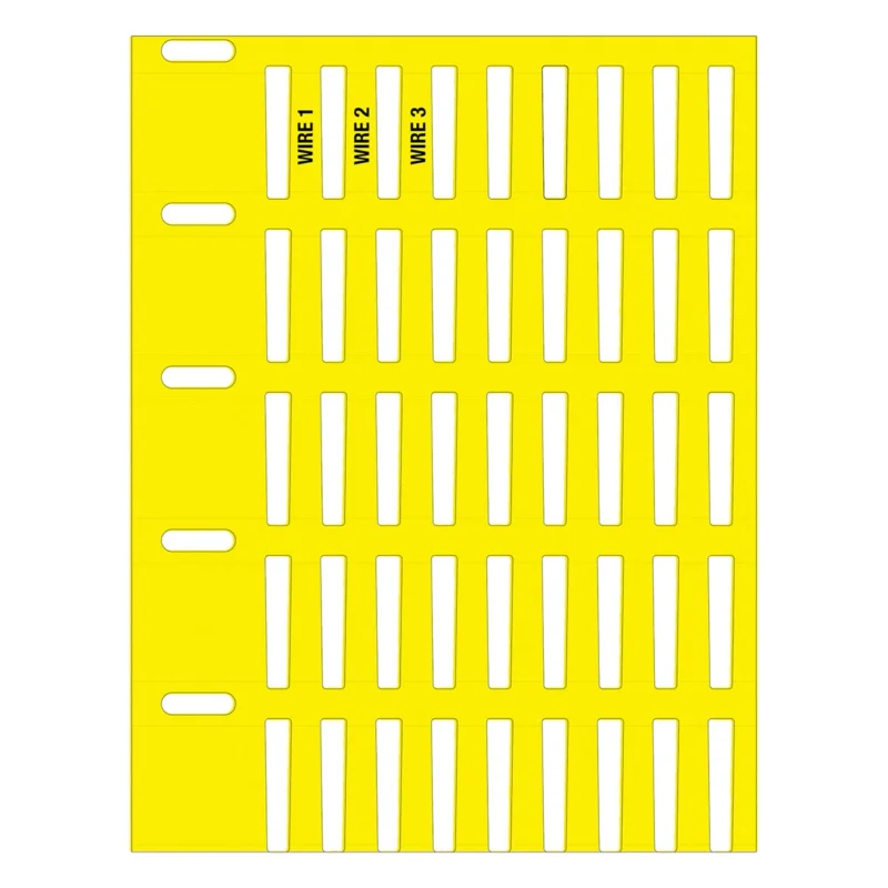 Brady - Sleeves - Thermische transfert DuraSleeve inserts - THTRDS-16x4,4-7696-YL - 622070 - 87622070 Gratis Retour