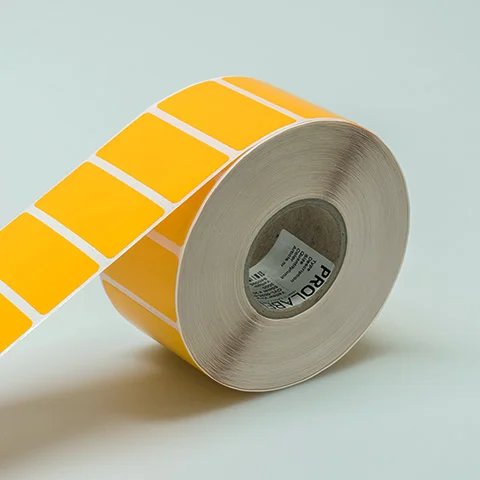 Actieprijs ProLabel - CVL-2512-250YL-40 - 25x12,5mm - Roll 2500 Labels - Geel - Core 40mm - 94000540