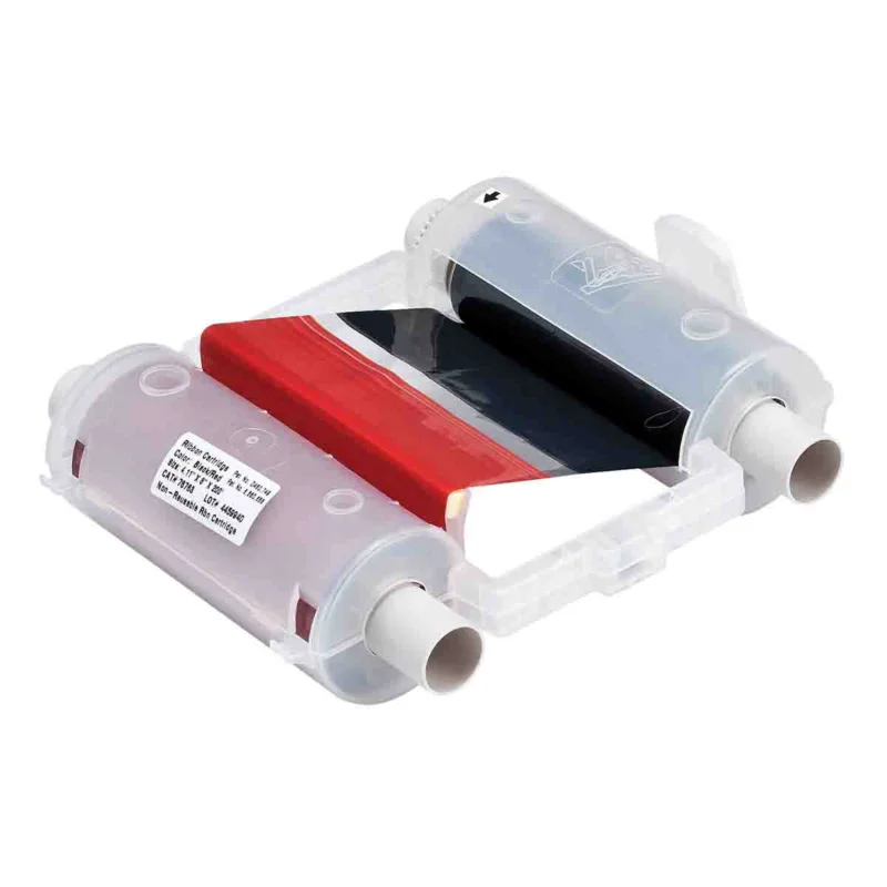 Alleen Vandaag Brady - Algemene identificatie - 105 mm zwart/rood printlint - Globalmark ribbon - Blk-Red ribbon /400mm long pan - 076762 - 86076762
