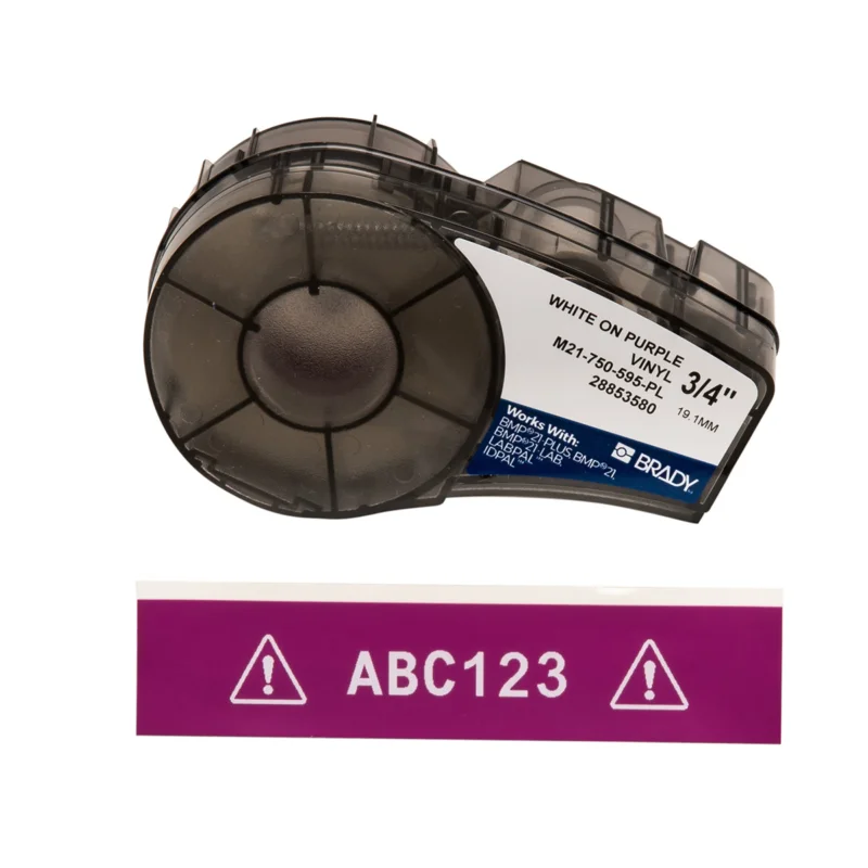 Brady - Algemene identificatie - Vinyltape voor M211; M210; BMP21-PLUS; BMP21-LAB; BMP21 - M21-750-595-PL - 139734 - 87139734 Express Levering