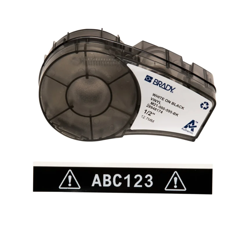 Brady - Algemene identificatie - Vinyltape voor M211; M210; BMP21-PLUS; BMP21-LAB; BMP21 - M21-500-595-BK - 139742 - 87139742 Flitsaanbieding