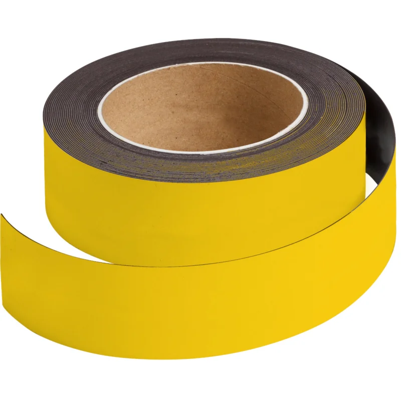 Bestel Nu Brady - Voorbedrukte labels - Blanco magnetische strips - MAGNETIC TAPE B-859 YELLOW 50MMX10M - 225173 - 86225173