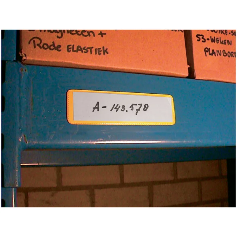 Brady - Magneetlabels - Kleine insteekhoezen met magneetstrip op rugzijde - SML POUCHES W/MAG. STRIP YEL 40X120MM - 224051 - 86224051 Nu Kopen
