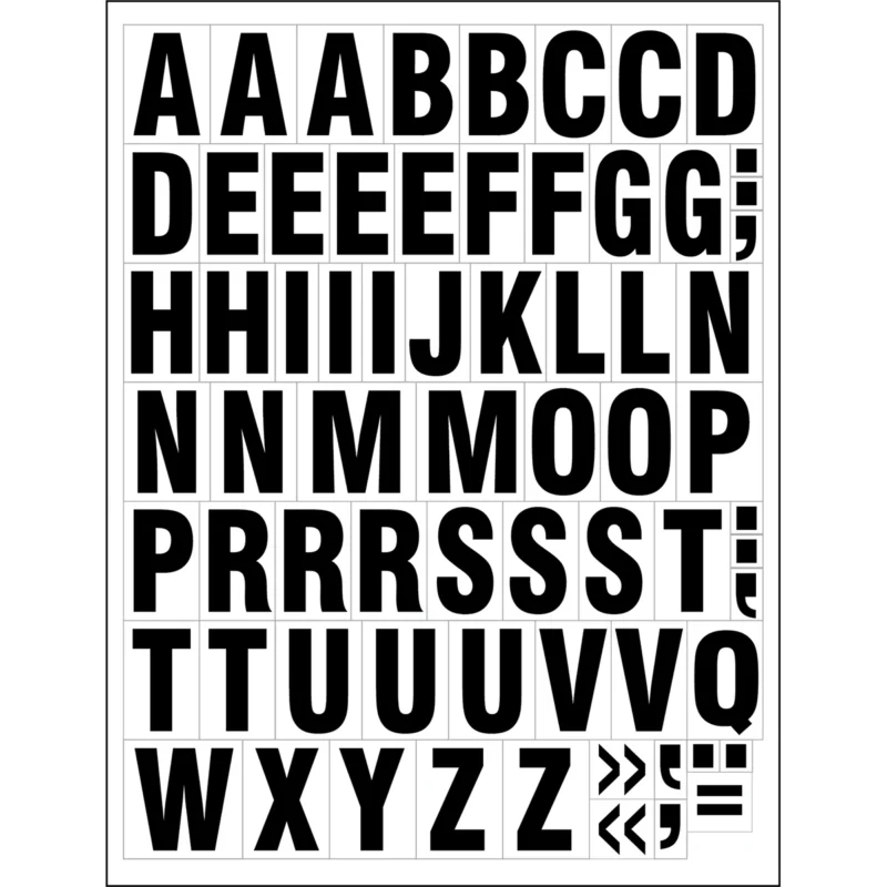 Brady - Magneetlabels - Magnetische letterset - MAGNETIC LETTERS WHITE 39/43MM - 224070 - 86224070 Koopje