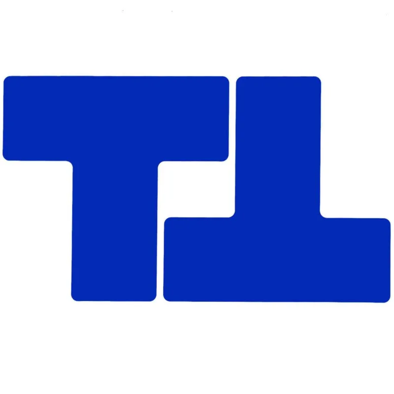 Brady - Logistieke markering - ToughStripe voorgesneden vormen (L, T, +, voetafdrukken en meer) - TS-76.20-514-DIV-BL-20 - 104450 - 86104450 Premium