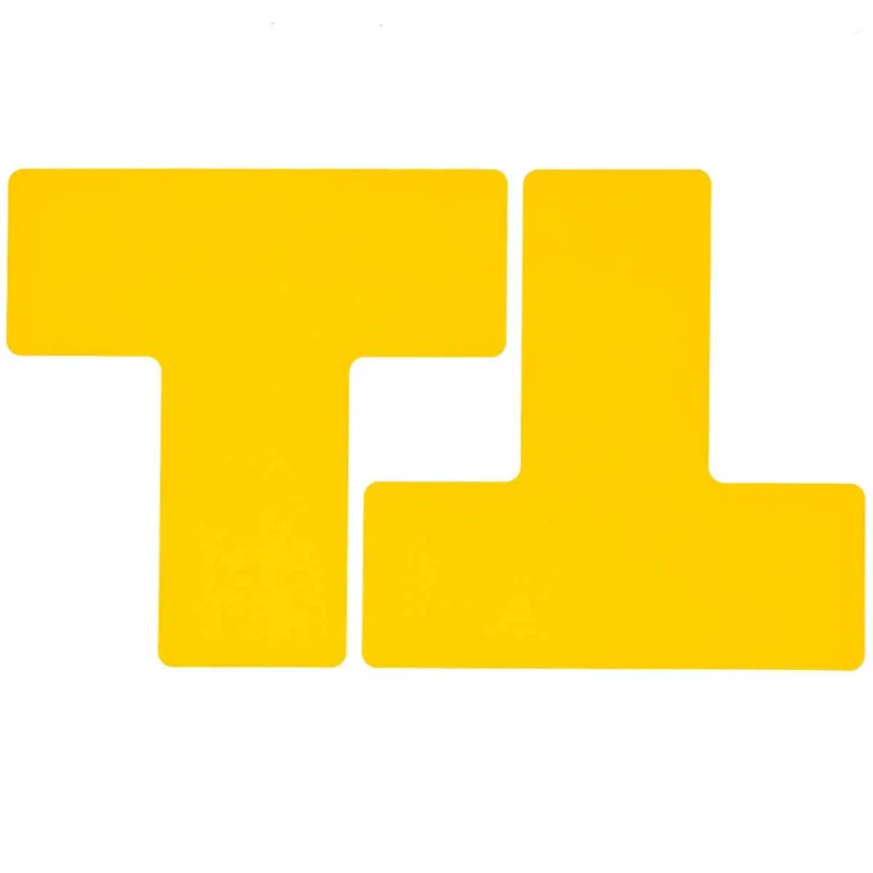 Brady - Logistieke markering - ToughStripe voorgesneden vormen (L, T, +, voetafdrukken en meer) - TS-76.20-514-DIV-YL-20 - 104451 - 86104451 Populair