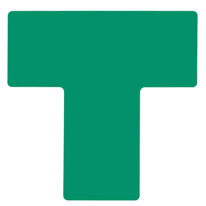 Brady - Logistieke markering - ToughStripe voorgesneden vormen (L, T, +, voetafdrukken en meer) - TS-101.60-514-DIV-GN-20 - 104461 - 86104461 Gratis Retour