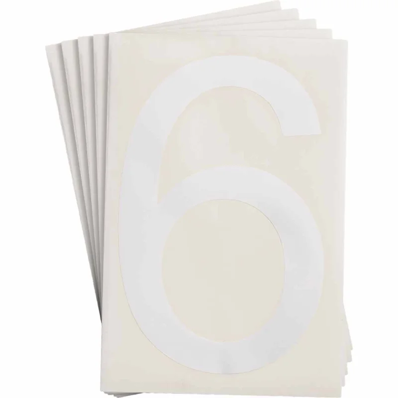 Betrouwbaar Brady - Logistieke markering - ToughStripe gestanste cijfers en letters - TS-152.40-514-6-WT-20 - 121884 - 86121884