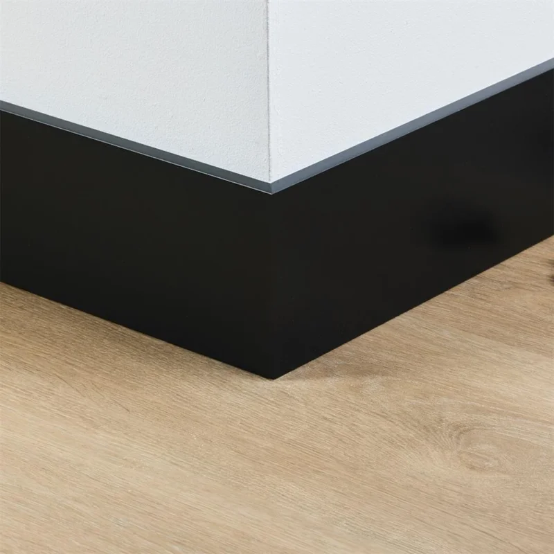 Favoriet MDF plinten Amsterdam 120x12mm RAL9005 zwart gelakt