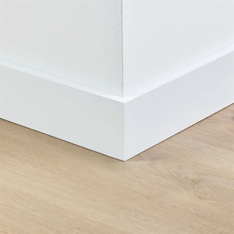 MDF plinten Amsterdam 90x15mm RAL9016 gelakt Op = Op