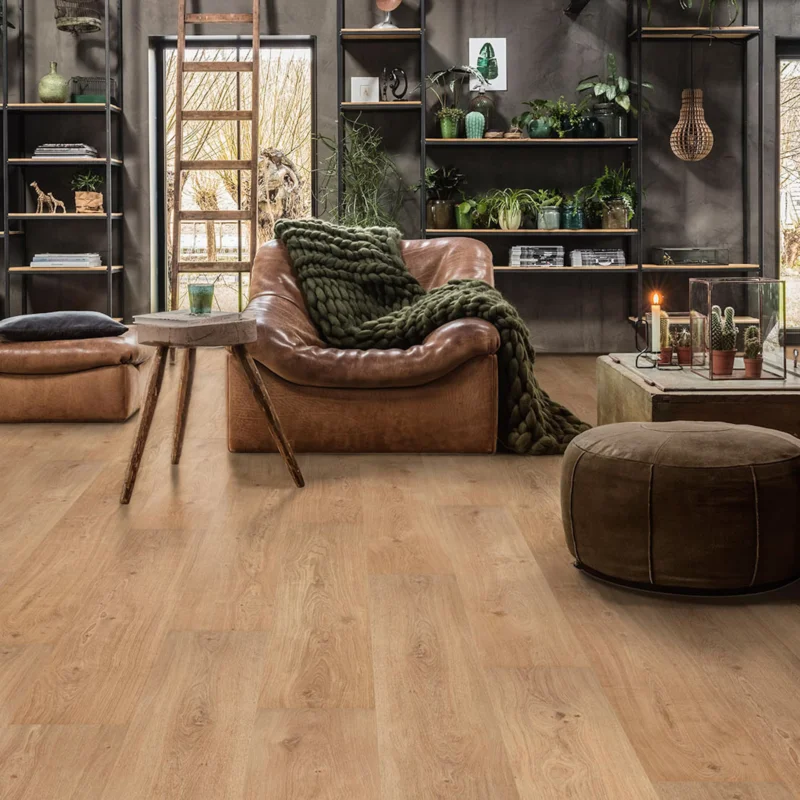 Floorify Lange Planken Cognac FG019 Plank Plak PVC Laatste Versie