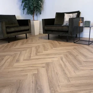 Goedkoop Gelasta City Visgraat Smoked Oak Light 4700 Visgraat Plak PVC