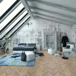 Gelasta City Visgraat Click Smoked Oak Light 5700 Visgraat Click PVC Op = Op