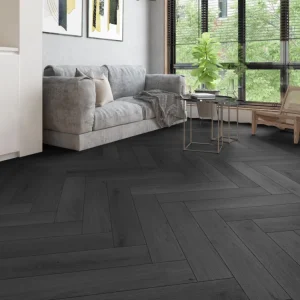 Gelasta Firmfit Silent Visgraat Click Summerfield Charcoal 7801 Visgraat Click PVC Betrouwbaar