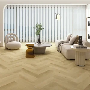 Finale Uitverkoop Gelasta Vario Visgraat Prestige Oak Light 4404 Visgraat Plak PVC