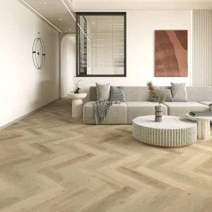 Gelasta Vario Visgraat Prestige Oak Smoked Light 4405 Visgraat Plak PVC Gereduceerde Prijs