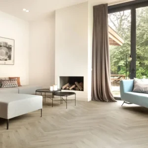 Hebeta Chamonix Visgraat Eiken Rustiek Naturel 77804 Visgraat Plak PVC Seizoensaanbieding