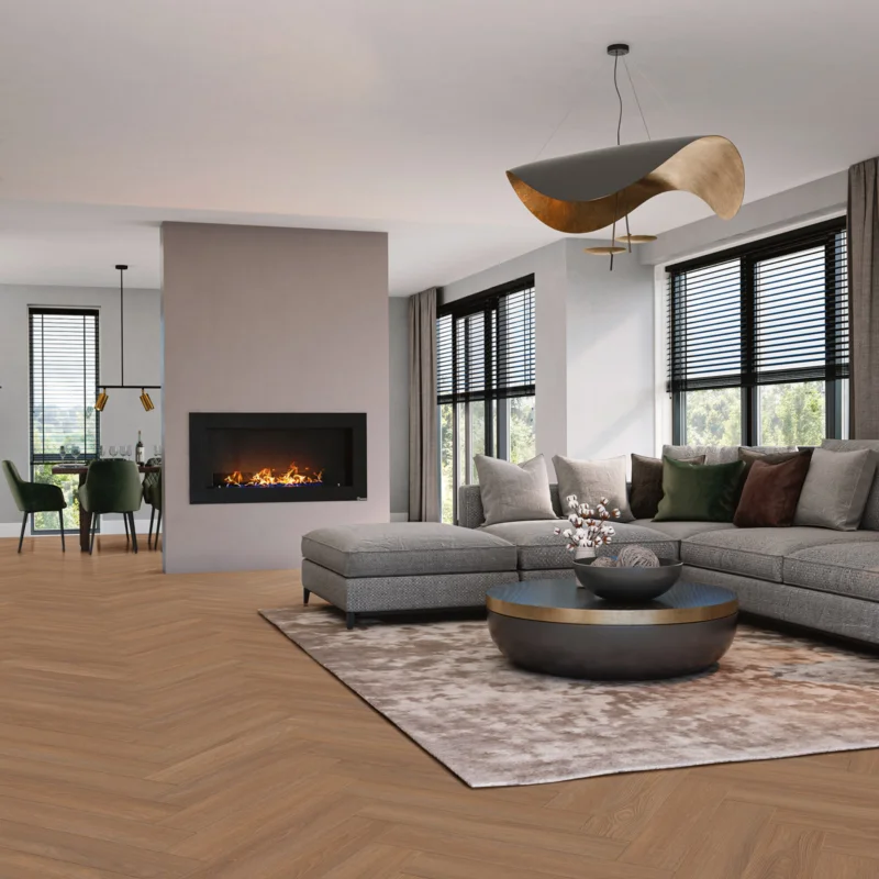 Bestseller VivaFloors Bordeaux 8550V - Visgraat Plak PVC