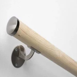 Must-Have Grenen trapleuning rond 100 cm