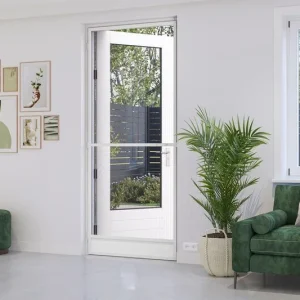 Lage Kosten Vaste hordeur Comfort - Wit