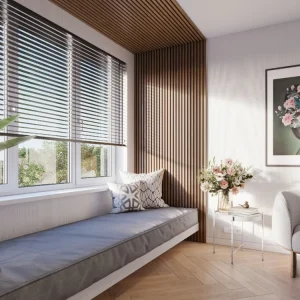 Decowall Acoustic walnoot 260x30cm 2 stuks Seizoensaanbieding