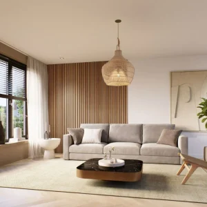 Decowall Acoustic Advanced brons eiken 260x30 cm 2 stuks Beste Prijs