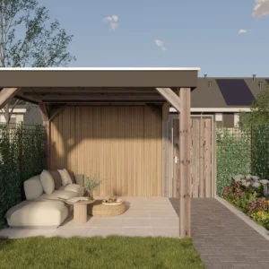 Finale Uitverkoop Decowall Outdoor karamel 238x14cm 5 stuks