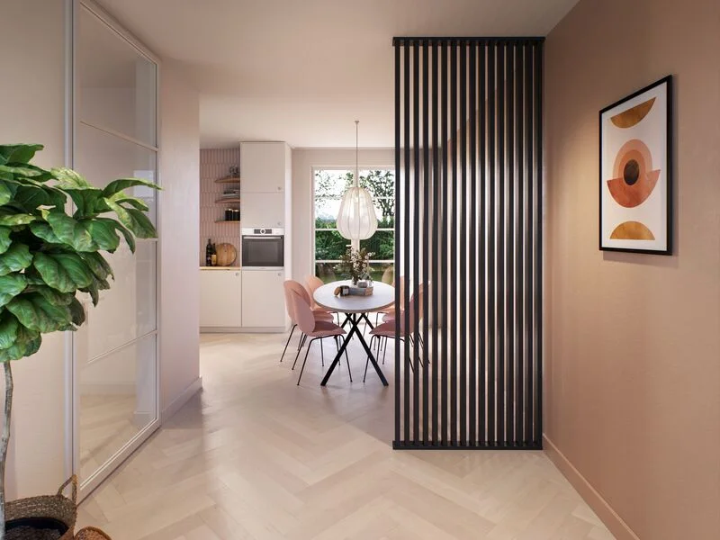 Decowall Roomdivider spijl lava eiken 270cm 4 stuks Voordeelprijs