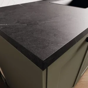 Aanrechtblad zwart marmer 304x64x3,8cm Rechtstreeks Van De Fabrikant