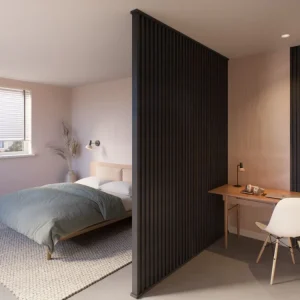 Decowall Roomdivider profiel recht 90° lava eiken 2 stuks Snelle Levering