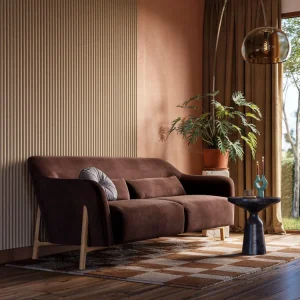 Decowall Acoustic Curve zand - 260x30cm 2 stuks Nieuw