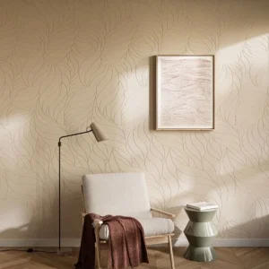 Decowall Felt Pattern Flow - Zand Bestseller