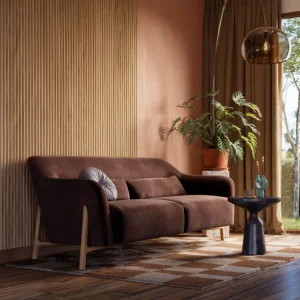 Decowall Acoustic Curve natuur eiken - 260x30cm 2 stuks Flitsaanbieding