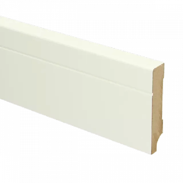Shop Nu MDF Tijdloze plint 70x12 wit voorgelakt RAL 9010