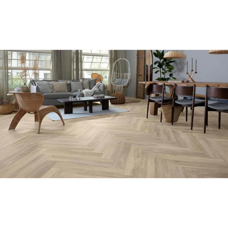 46419 Sardinia Authentic Parva Oak XL Visgraat Dryback PVC Laatste Versie