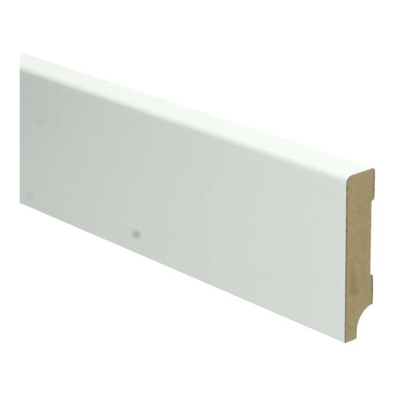 Hete Deal 9427 MDF Recht Wit folieplint 8 cm