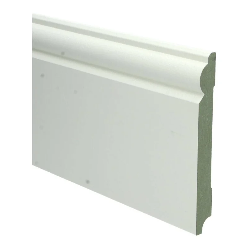 Bestel Nu 18mm MDF Barok Plint Wit Voorgelakt RAL9010
