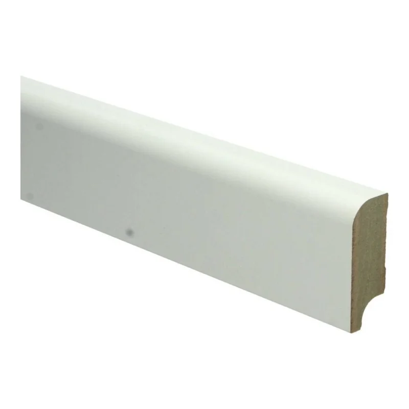 22mm MDF Koloniale Plint Wit Voorgelakt RAL9010 Koopje
