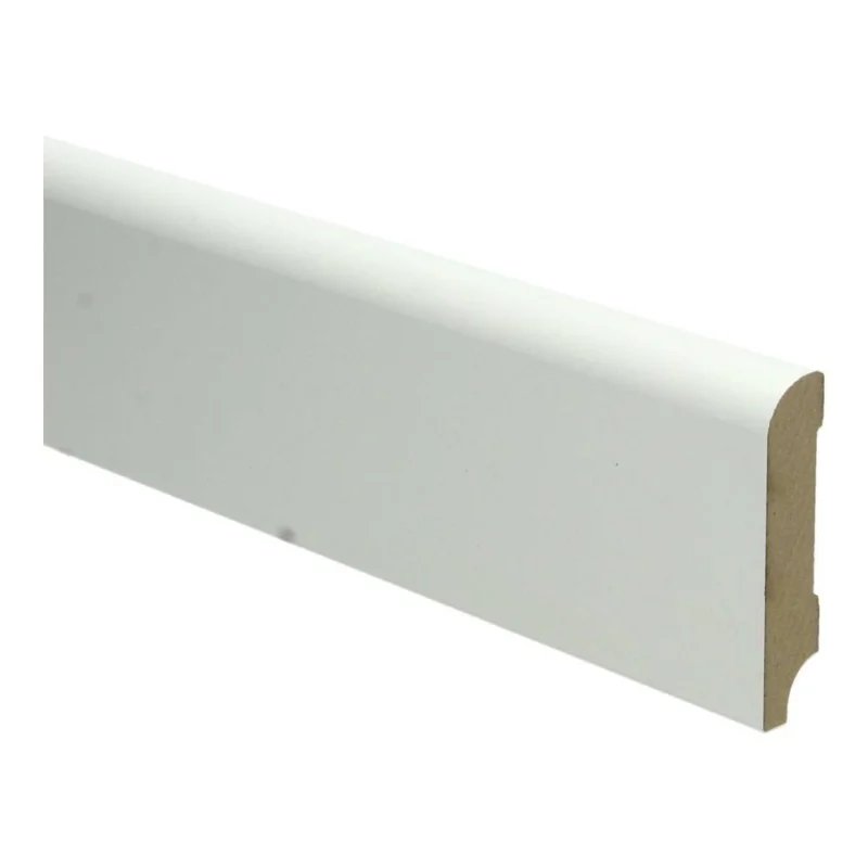 15mm MDF Koloniale Plint Wit Voorgelakt RAL9010 Korting