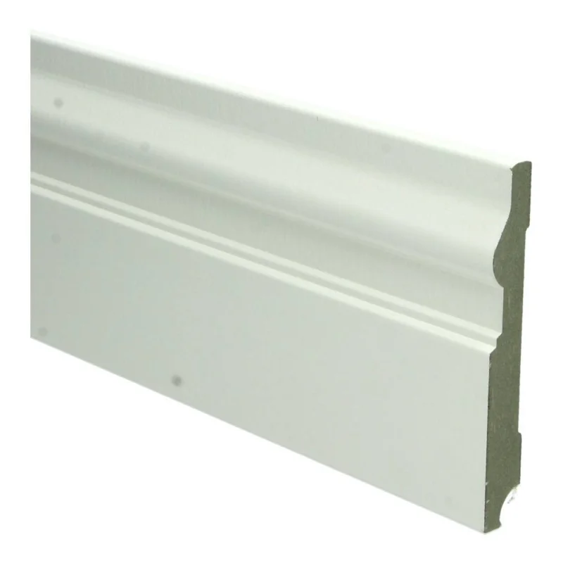 15mm MDF Renaissance Plint Wit Voorgelakt RAL9010 Actieprijs