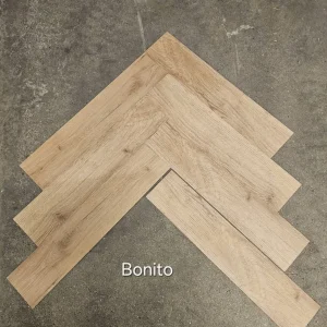 Bonito eiken naturel 2,5mV4 Visgraat Dryback PVC Betrouwbaar
