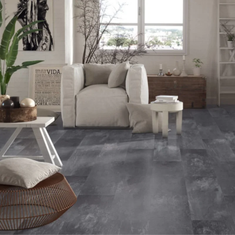 Snelle Levering T-58038 Oiled slate antraciet tegel Laminaat