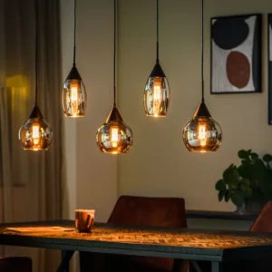 Alleen Vandaag Adore Hanglamp, 5-Lichts, H340 Smoke Glas
