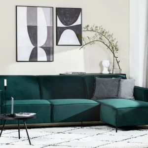 Actieprijs Adore 3 Zits Cl Rechts, Stof Fashion Velvet, F610 Groen