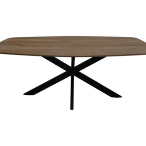 Direct Beschikbaar Adore Hsm Collection-Danish Eettafel-200X100X76-Naturel/Zwart-Mango/Metaal