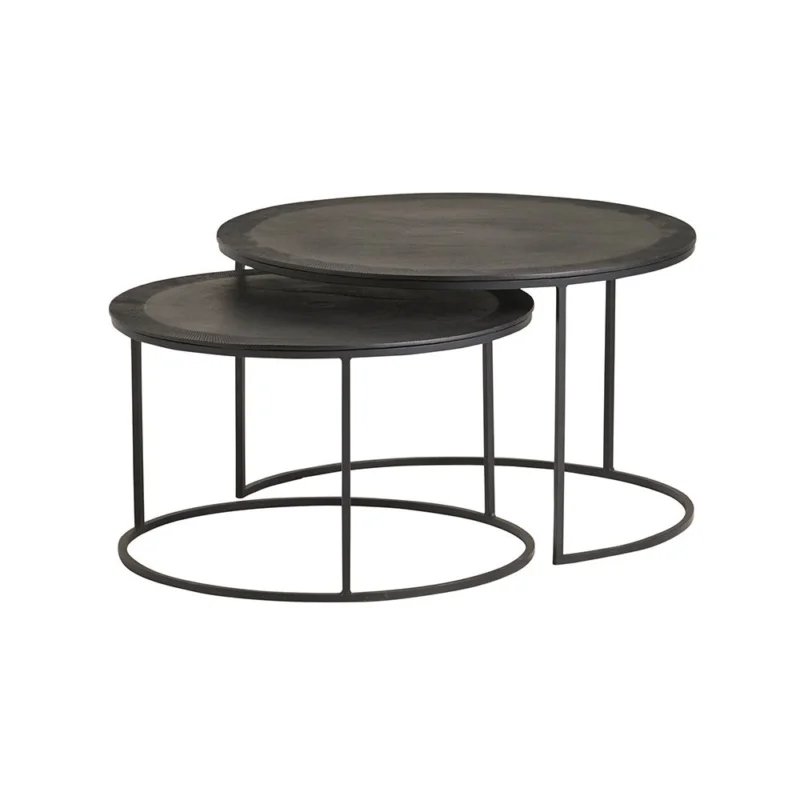 Verona salontafel set van 2, Black Veilige Betaling