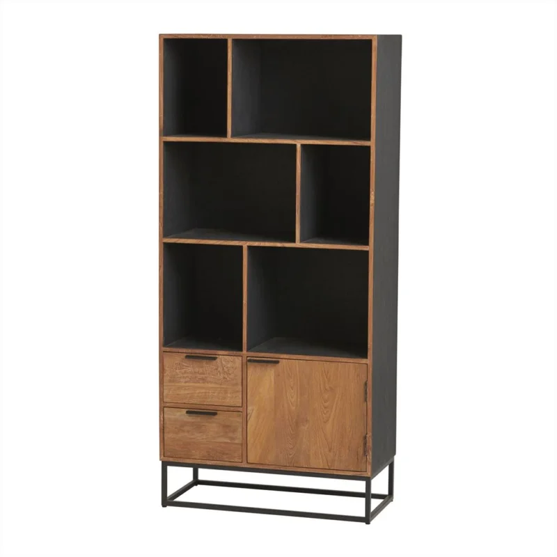 Weekendaanbieding Boekenkast met 1 deur, 2 lades en 6 vakken
