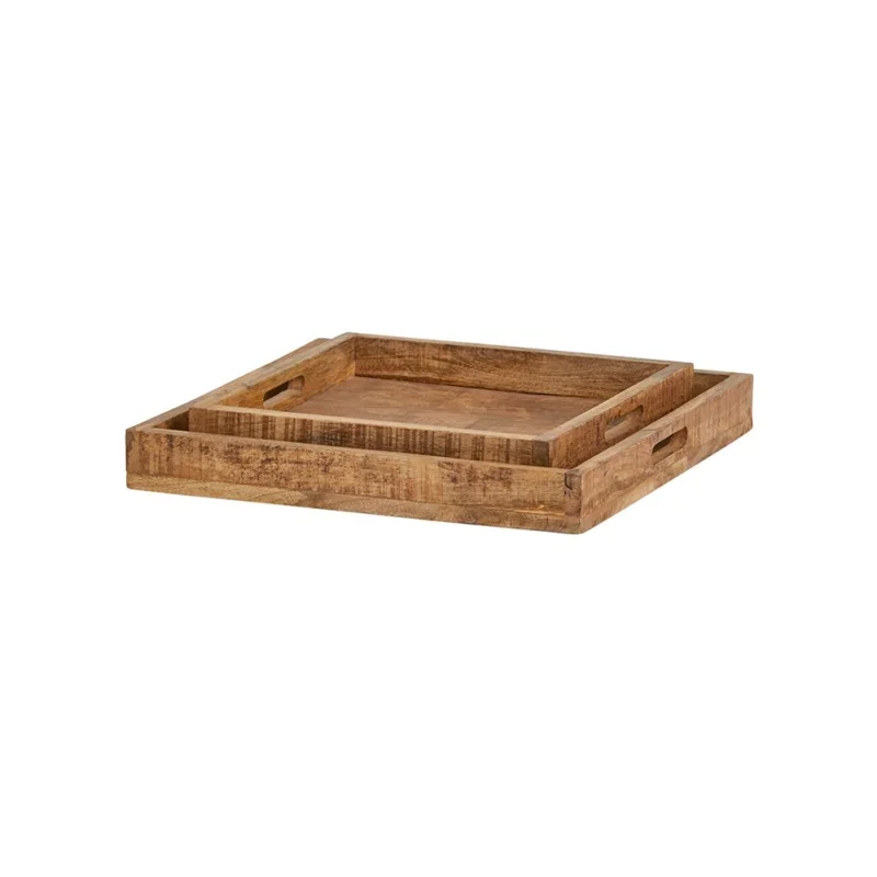 Vierkante dienbladen set van 2 Exclusieve Aanbieding